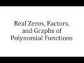 Understanding Polynomial Functions