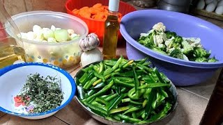 Floresitas de brocoli y coliflor  en escabeche muy rico y facil de preparar