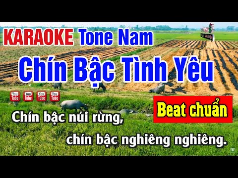 Chín Bậc Tình Yêu Karaoke Tone Nam | Beat Hay Nhất Nhạc Sống Thanh Ngân