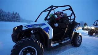 Ice driving in Swedish Lapland