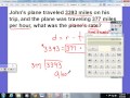Distance, Rate, and Time Problems