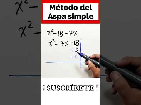 ✅👉 Método del Aspa simple