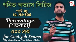 Percentage(শতাংশ) 500+ Practice Questions for Govt Jobs – Part 02 | SSC, Railway, Bank |