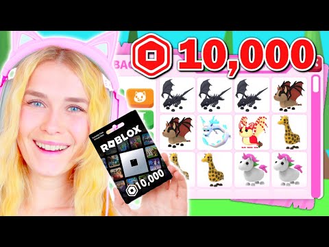 STARTING OVER With 10,000 ROBUX To Get RICH In Adopt Me! (Roblox)