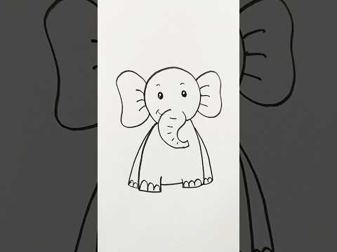 How to draw an elephant drawing easy #drawing #elephant #trending #viral