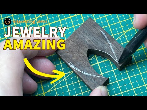 Carve wood to Craft amazing Epoxy art Resin Jewelry