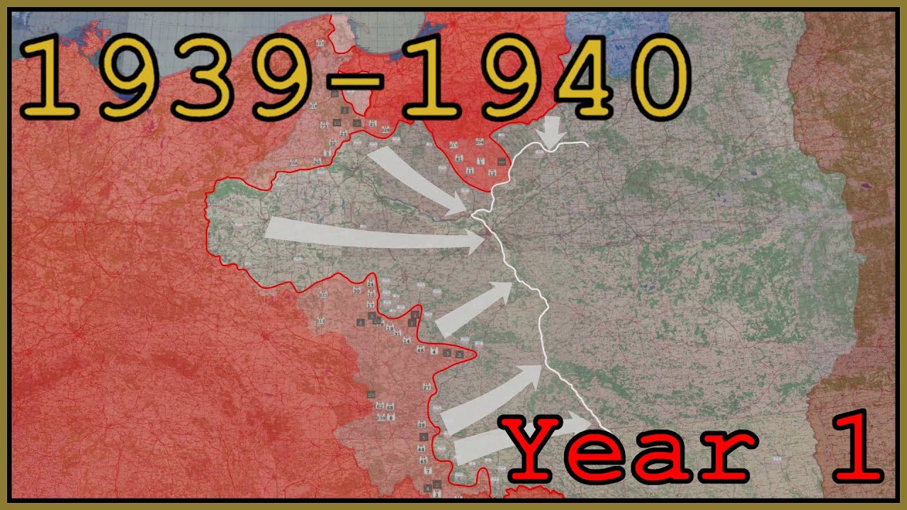 WW2 in Animated Maps : Sept 1939 - Aug 1940