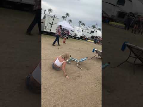 Pismo Beach, CA drunkenly MTB ?? #girlbiker #mtbfail #drunkgirlgaming