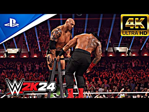 Batista vs. Roman Reigns - Money in the Bank | PS5 4K Ultra HD