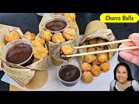 Bite sized Churro balls perfect na pang merienda!