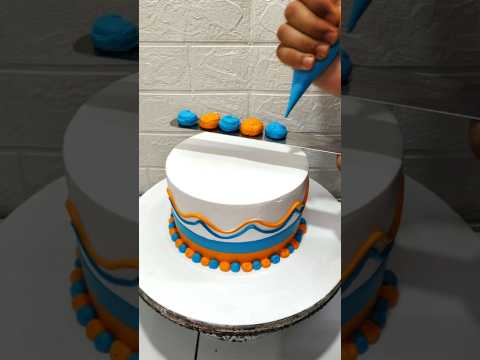 Rainbow Fushion Cake Decorating #ytshorts #cakemaking #cakedesign #trending #viralcake #shorts #cake