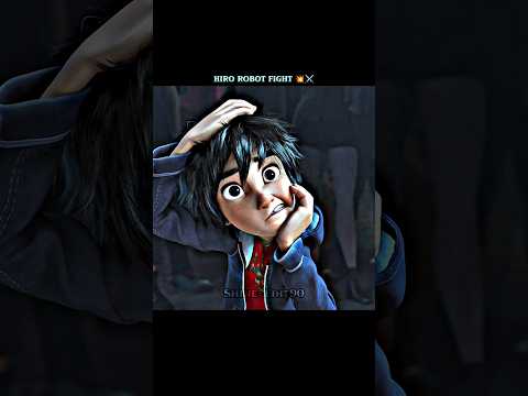 Hiro Crazy Robot Fight scene 💥🥶 | Big Hero 6 Edit | #edit #shorts #animation @Shine-Edit90