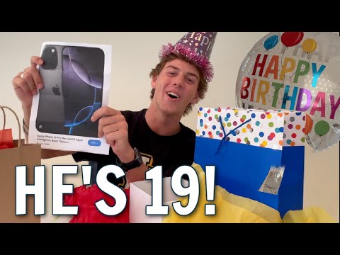 Ryan's 19th Birthday Celebration and Surprise Presents!