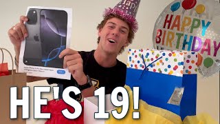 Ryan's 19th Birthday Celebration and Surprise Presents!