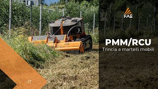 Trincia a martelli mobili FAE PMM/RCU75 per veicolo cingolato radiocomandato FAE RCU75