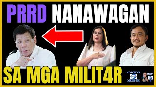 PRRD NANAWAGAN SA MGA MlLlT4R