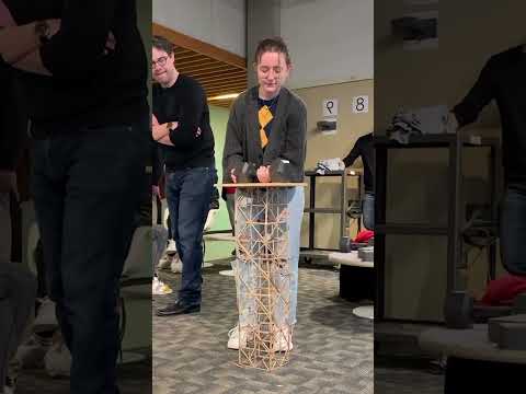 engineering students ko mila Wooden Structure ka project ( _@ballstatecap )