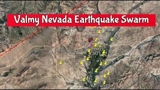 Valmy Nevada Earthquake Swarm: 8 Quakes in 24 Hours!