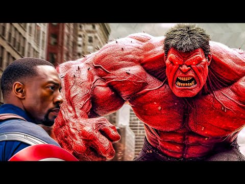 Captain America's epic battle against Red Hulk