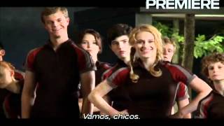Behind the scenes footage of The Hunger Games starring Jennifer Lawrence from Premiere - Part 1