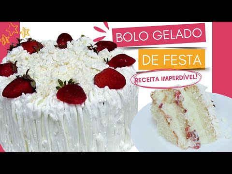 BOLO GELADO PARA FESTA DE ANIVERSÁRIO - MIL DELÍCIAS #receitas #bologelado