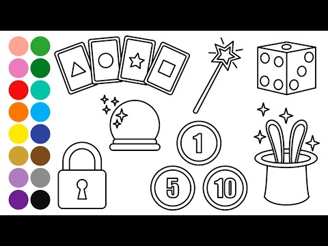 MAGIC SHOW Drawing, Painting and Coloring for Kids, Toddlers | Learn How to Draw