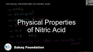 Physical Properties of Nitric Acid