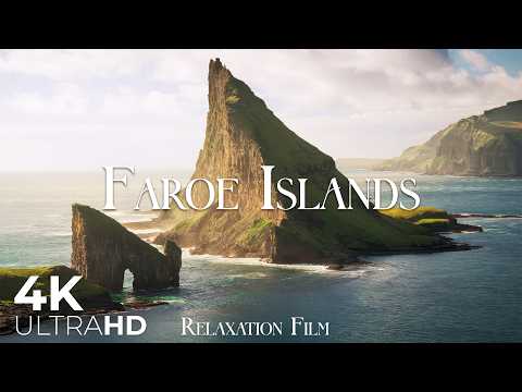 Faroe Islands 4K - Scenic Relaxation Film with Meditation - Nature Video Ultra HD