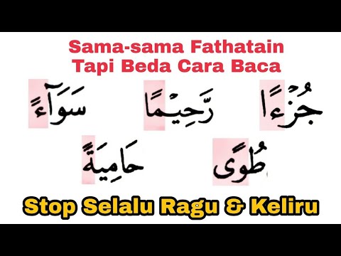 Dijamin Auto Paham, Cara Waqaf (Berhenti) Pada Harakat Fathatain