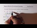 Special Division Method for Square Roots