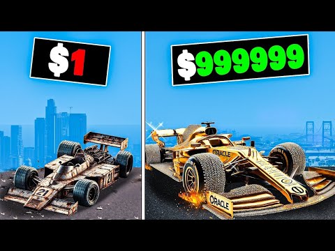 Formula 1 de $1 vs de $1.000.000 en GTA 5