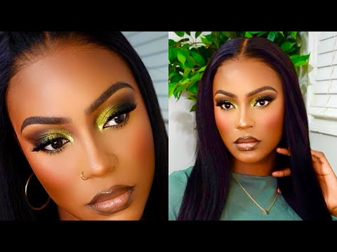 STEP BY STEP FULL GLAM MAKEUP TUTORIAL FOR BEGINNERS #brownskin #darkskin #woc