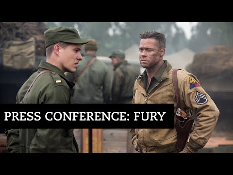 Brad Pitt at the Fury Press Conference | BFI #LFF