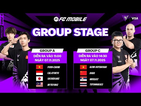 [LIVESTREAM] VÒNG GROUPSTAGE GROUP A & GROUP C  | FC PRO FESTIVAL 2025