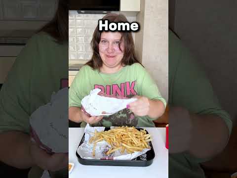 School vs Home 🍔🍫 (Fastfood ASMR)
