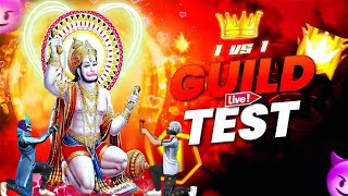 🔥 Guild Test Live 1v4 + 1v1  | Join HANUMAN⚡TM | Custom Room FF Live 💥