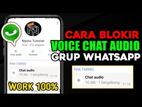 Cara Menghilangkan CHAT AUDIO Di Grup Whatsapp Tanpa Keluar Grup