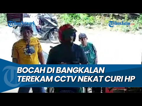 KORBAN SEMPAT KEJAR PELAKU, Bocah di Bangkalan Terekam CCTV Nekat Curi HP Pengunjung Toko