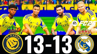 FIFA 25- MESSI, RONALDO, MBAPPE, NEYMAR, ALL STARS | AL NASSR 13-13 REAL MADRID  | PS5 4K GAMEPLAY