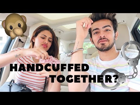 HANDCUFFED TOGETHER + GETTING MY SILVER PLAY BUTTON | Aashna Hegde