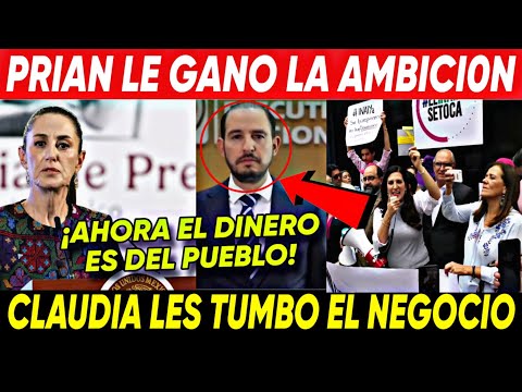 HACE MINUTOS ¡CLAUDIA LES TUMBO EL NEGOCIO AL PRI Y PAN! LES GANO LA AMBICI0N