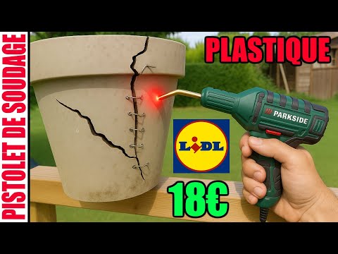 LIDL pistolet de soudage plastique PARKSIDE PKSP 50 B1 50W PLASTIC WELDING GUN