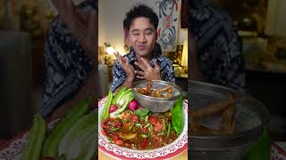 ไก่ตะกร้า กับตำถั่วแซ่บๆ ตำเอง แซ่บนัว แซ่บหลาย  l กินกับกี้