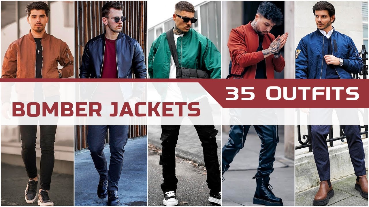 35 Bomber Jacket Outfit Ideas for Winter 2024 | Men’s Fashion