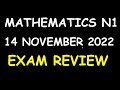 Mathematics N1 Exam Review Concepts