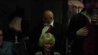 Members of the Fron Male Voice Choir singing 'Dingy Hotel' - 2018