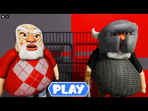 GRANDPA VS ANGRY GRANDPA in ANGRY GRANDPA OBBY - Walkthrough Gameplay Roblox