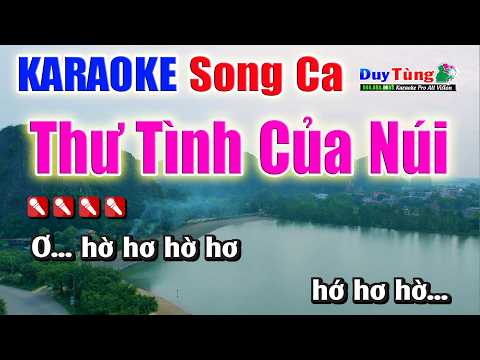 Karaoke || Thư Tình Của Núi – Song Ca || Nhạc Sống Duy Tùng