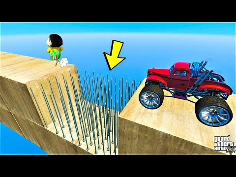 GTA 5: SHINCHAN AND CHOP 100% DIFFICULT TROLL RACE CHALLANGE WITH FRANKLIN! (GTA 5 mods)