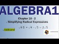 Radical Expressions and Properties